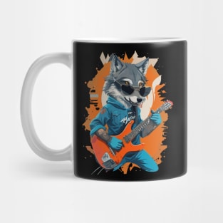 Wolf Play Guitar Mug